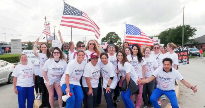 Houston Nurses Protest After Losing Their Jobs For Refusing COVID-19 Shots