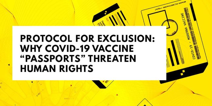 COVID “Vaccine” Passport Opposition Grows