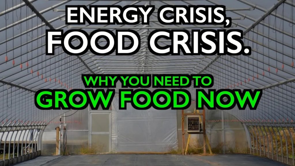 Energy Crisis a Food Crisis — Grow Food and Build Local Food