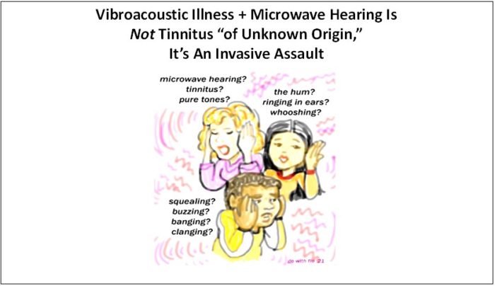 5G/EMF/RF Vibroacoustic Disease + Microwave Hearing + Beam Forming; This Is Not Tinnitus “of Unknown Origin”