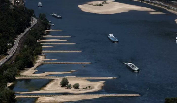 Shocking Footage Reveals Rhine’s Dried Up Riverbeds As Water Levels Continue To Fall