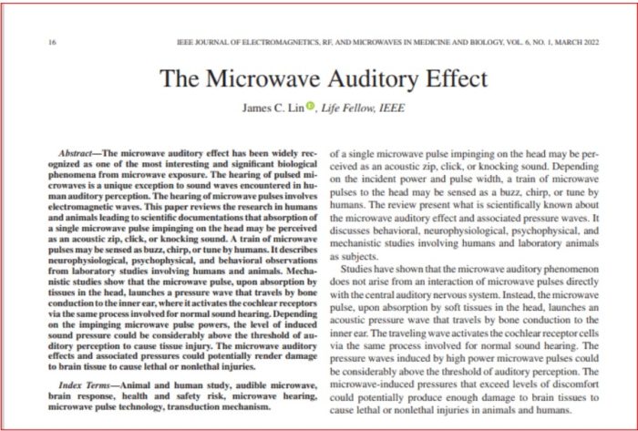 In Defense of Crickets, Part 2 of 3; EMR Australia: Wireless Radiation, Hearing Problems, and Havana