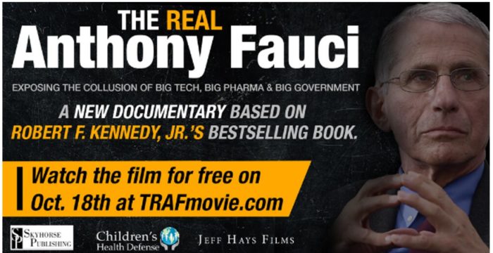 Free Film October 18-27: “The Real Anthony Fauci”
